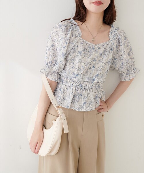 natural couture(ナチュラルクチュール)の「ウエストシャーリングブラウス(シャツ/ブラウス・レディース・その他1/その他4/その他3/その他2・FREE)」の11枚目の写真