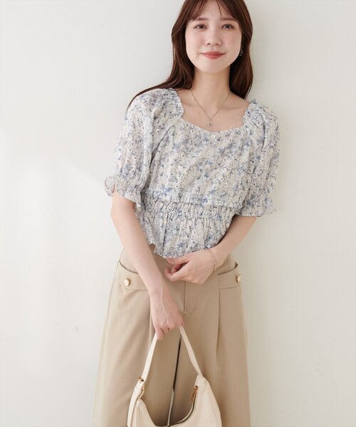 natural couture(ナチュラルクチュール)の「ウエストシャーリングブラウス(シャツ/ブラウス・レディース・その他1/その他4/その他3/その他2・FREE)」の12枚目の写真