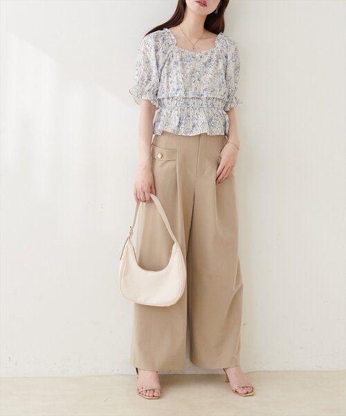 natural couture(ナチュラルクチュール)の「ウエストシャーリングブラウス(シャツ/ブラウス・レディース・その他1/その他4/その他3/その他2・FREE)」の13枚目の写真
