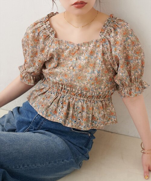 natural couture(ナチュラルクチュール)の「ウエストシャーリングブラウス(シャツ/ブラウス・レディース・その他1/その他4/その他3/その他2・FREE)」の16枚目の写真