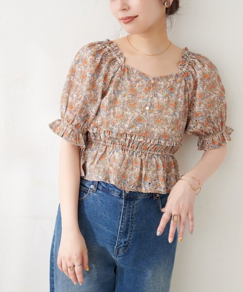 natural couture(ナチュラルクチュール)の「ウエストシャーリングブラウス(シャツ/ブラウス・レディース・その他1/その他4/その他3/その他2・FREE)」の19枚目の写真