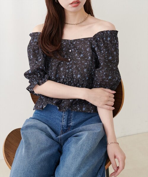 natural couture(ナチュラルクチュール)の「ウエストシャーリングブラウス(シャツ/ブラウス・レディース・その他1/その他4/その他3/その他2・FREE)」の22枚目の写真