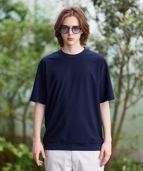 TAKEO KIKUCHI(タケオキクチ)の「【通気性】AIR TOOL LIGHT Tシャツ(Tシャツ/カットソー・メンズ・ブラック/ネイビー/ブラウン系その他・03/02/04)」の6枚目の写真