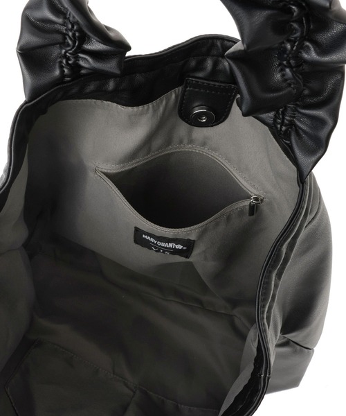 VIS(ビス)の「【WEB限定】【MARY QUANT×VIS】フリルハンドルトートバッグ/A4対応(トートバッグ・レディース・シルバー/ブラック・FREE)」の3枚目の写真