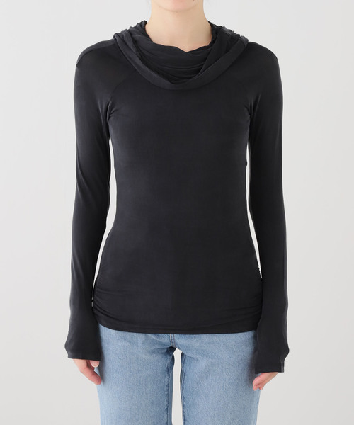 peachy den(ピーチーデン)の「peachy den / ピーチーデン KYLIE COLD SHOULDER TOP(Tシャツ/カットソー・レディース・ブラック系その他・X-SMALL/SMALL)」の8枚目の写真