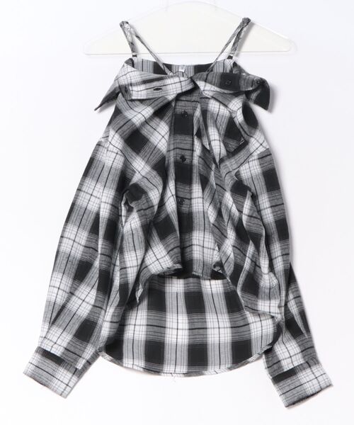 coca(coca)(コカ)の「ユース 3wayチェックシャツ(シャツ/ブラウス・レディース・ブラック/ブラウン・L/M/S)」の22枚目の写真