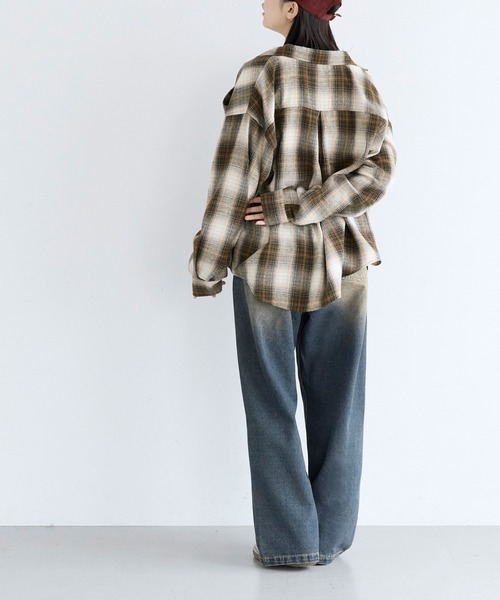 coca(coca)(コカ)の「ユース 3wayチェックシャツ(シャツ/ブラウス・レディース・ブラック/ブラウン・L/M/S)」の15枚目の写真