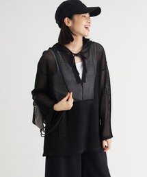 HONEYSUCKLE ROSE | メッシュフードプルオーバー(Tシャツ/カットソー)
