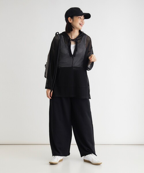 HONEYSUCKLE ROSE(ハニーサックルローズ)の「メッシュフードプルオーバー(Tシャツ/カットソー・レディース・ブラック/ブラウン系その他/アイボリー・05/04)」の12枚目の写真