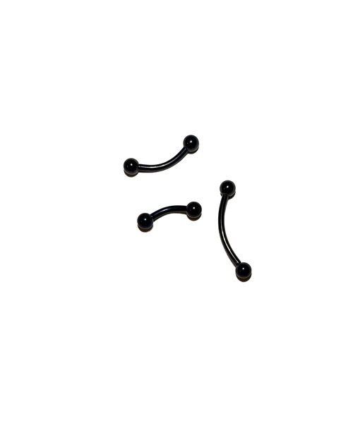 MORPH（モルフ）の「MORPH モルフ バナナバーベル ボディーピアス 14ゲージ 6mm~16mm（ピアス（片耳用）・レディース・ブラック・8/6/16/14/12/10）」の5枚目の写真