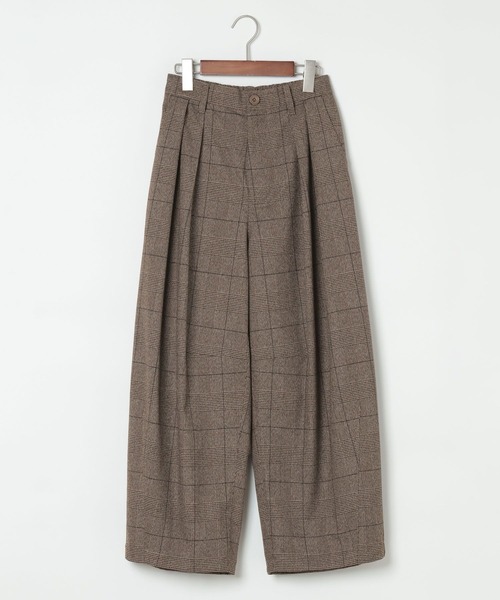 niko and...（ニコアンド）の「[MODE NORM CORE] 2タックコクーンチェックパンツ（その他パンツ・レディース・グレー/ネイビー/ブラウン・MEDIUM/LARGE）」の16枚目の写真