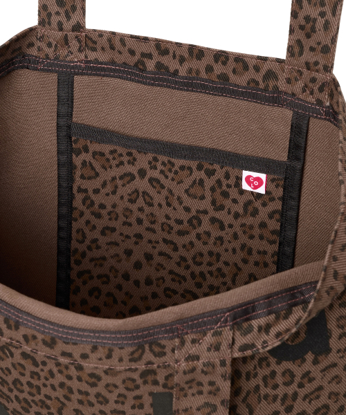 COLLAGEVACANCE（コラージュバカンス）の「Logo Alphabet Leopard Cotton Bag (Brown)（エコバッグ/サブバッグ・レディース・その他・FREE）」の2枚目の写真