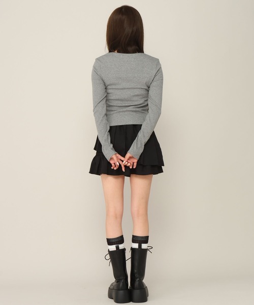 Heather(ヘザー)の「レースドッキングカットソー 1063899(Tシャツ/カットソー・レディース・ブラック/アイボリー/グレー・FREE)」の19枚目の写真