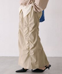 【UVカット】シャーリングスカート