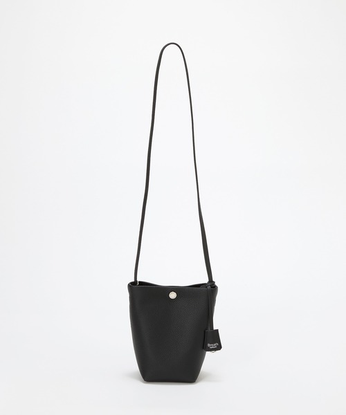 Breath TOPKAPI（ブレストプカピ）の「【Breath TOPKAPI】ELAN エラン シュリンクレザー ミニ  ショルダーバッグ /スマホショルダー（ショルダーバッグ・レディース・ブラウン/グレイッシュベージュ/クリーム/ボルドー/ブラック・FREE）」の2枚目の写真