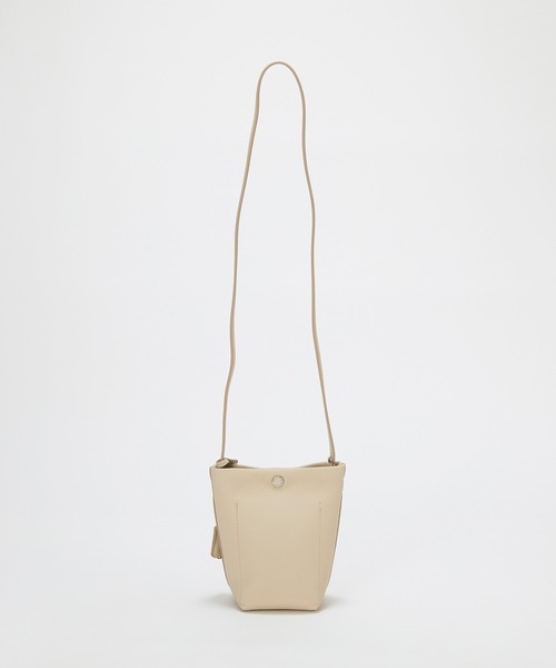 Breath TOPKAPI（ブレストプカピ）の「【Breath TOPKAPI】ELAN エラン シュリンクレザー ミニ  ショルダーバッグ /スマホショルダー（ショルダーバッグ・レディース・ブラウン/グレイッシュベージュ/クリーム/ボルドー/ブラック・FREE）」の11枚目の写真