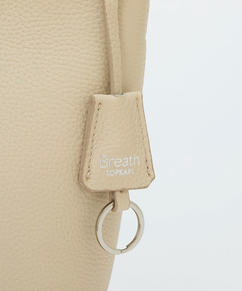 Breath TOPKAPI（ブレストプカピ）の「【Breath TOPKAPI】ELAN エラン シュリンクレザー ミニ  ショルダーバッグ /スマホショルダー（ショルダーバッグ・レディース・ブラウン/グレイッシュベージュ/クリーム/ボルドー/ブラック・FREE）」の15枚目の写真