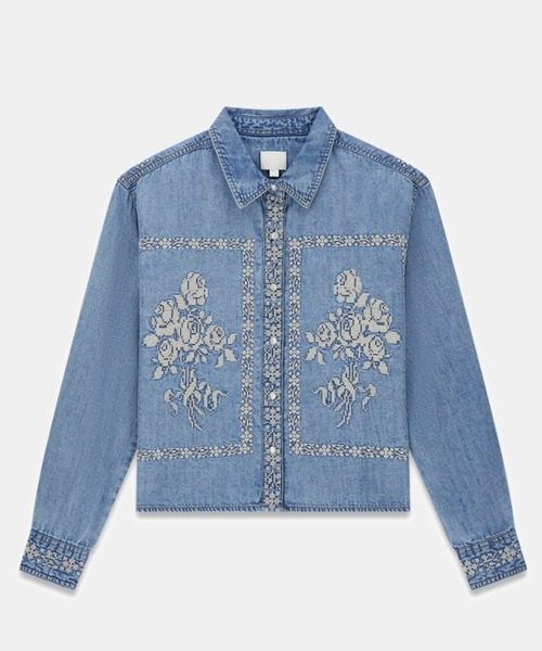 Guess(ゲス)の「LEONA Shacket(デニムジャケット・レディース・ブルー系その他・LARGE/MEDIUM/SMALL/X-SMALL)」の7枚目の写真