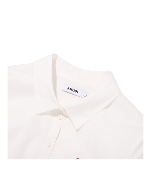 KIRSH（キルシー）の「プレーンスリムフィットシャツ[ホワイト]（シャツ/ブラウス・レディース・その他・MEDIUM/SMALL）」の3枚目の写真