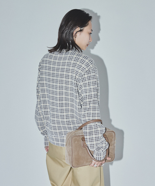 JOURNAL STANDARD(ジャーナルスタンダード)の「【ASIDE】 チェックジャガードニットブルゾン(その他アウター・レディース・ネイビー/アイボリー・FREE)」の20枚目の写真