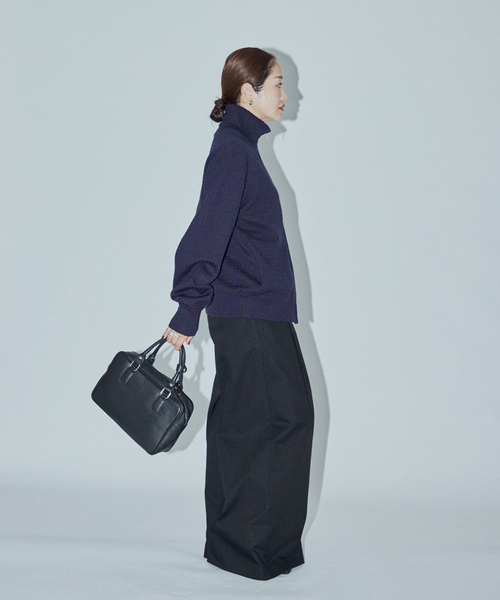 JOURNAL STANDARD(ジャーナルスタンダード)の「【ASIDE】 チェックジャガードニットブルゾン(その他アウター・レディース・ネイビー/アイボリー・FREE)」の21枚目の写真