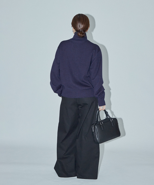 JOURNAL STANDARD(ジャーナルスタンダード)の「【ASIDE】 チェックジャガードニットブルゾン(その他アウター・レディース・ネイビー/アイボリー・FREE)」の22枚目の写真