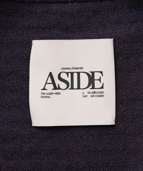 JOURNAL STANDARD(ジャーナルスタンダード)の「【ASIDE】 チェックジャガードニットブルゾン(その他アウター・レディース・ネイビー/アイボリー・FREE)」の9枚目の写真