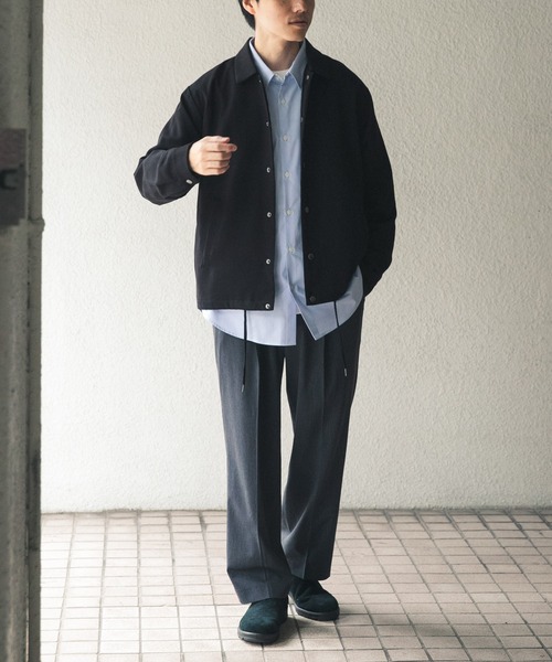 ITEMS URBANRESEARCH(アイテムズ アーバンリサーチ)の「『イージーケア/UVカット/セットアップ対応』EVERY DAY TRコーチジャケット(その他アウター・メンズ・ダークグレー/ネイビー/ブラック/ベージュ系その他・MEDIUM/LARGE)」の5枚目の写真