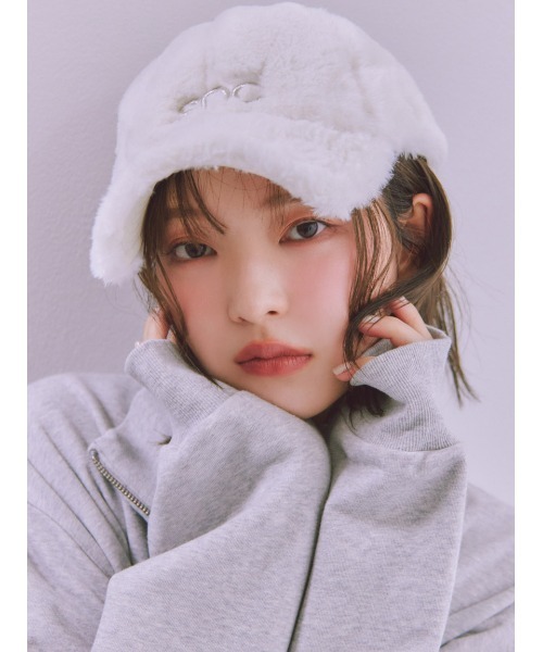 SNIDEL(スナイデル)の「【SNIDEL|NEW ERAR】【sndロゴ】コラボキャップ(キャップ・レディース・ホワイト/ピンク/グレー/ブラウン・F)」の2枚目の写真
