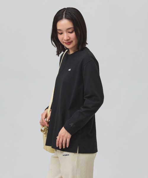 NEW BALANCE（ニューバランス）の「【別注】ニューバランス New Balance シューパッチロングスリーブTシャツ 限定コラボ（Tシャツ/カットソー・レディース・ホワイト/ブラック・S/XL）」の14枚目の写真