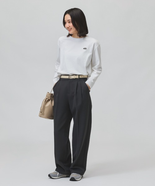NEW BALANCE（ニューバランス）の「【別注】ニューバランス New Balance シューパッチロングスリーブTシャツ 限定コラボ（Tシャツ/カットソー・レディース・ホワイト/ブラック・S/XL）」の6枚目の写真