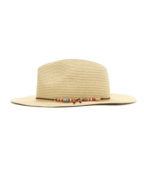 チャイハネ（チャイハネ）の「【チャイハネ】ビーズストリングつば広ハット（ハット・レディース・ブラウン/ベージュ・FREE）」の4枚目の写真
