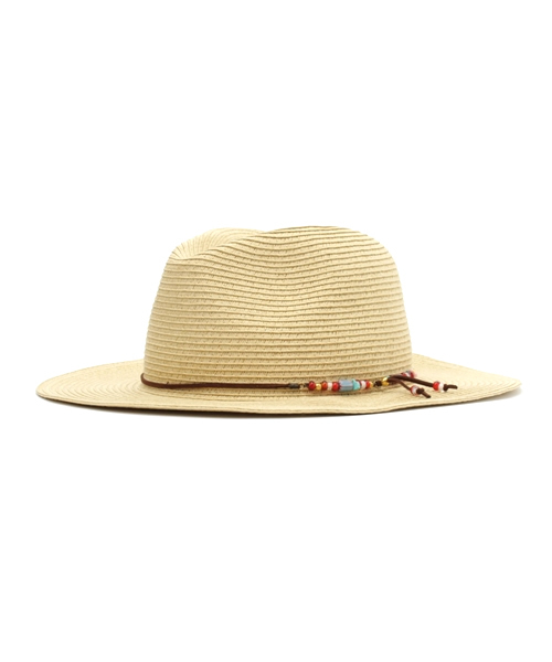 チャイハネ（チャイハネ）の「【チャイハネ】ビーズストリングつば広ハット（ハット・レディース・ブラウン/ベージュ・FREE）」の3枚目の写真