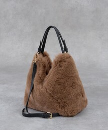 CACHELLIE（カシェリエ）の「【WEB限定】【CACHELLIE】トライアングル ファー2WAYショルダーバッグ（ステーショナリー）」