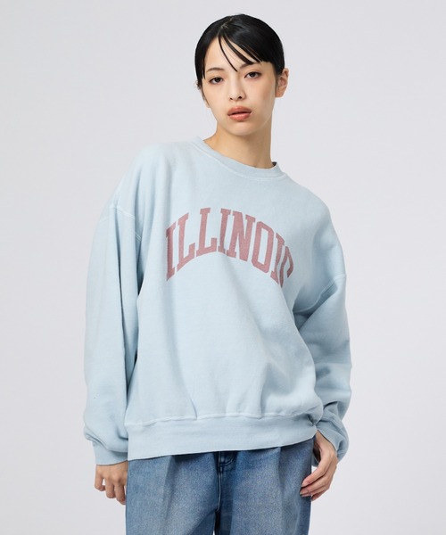 REMI RELIEF(レミレリーフ)の「【REMI RELIEF/レミレリーフ】SP加工起毛裏毛クルー(ILLINOIS)/SP加工/スウェット/カットソー(スウェット・レディース・ライトブルー/アイボリー・フリー)」の5枚目の写真
