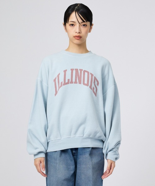 REMI RELIEF(レミレリーフ)の「【REMI RELIEF/レミレリーフ】SP加工起毛裏毛クルー(ILLINOIS)/SP加工/スウェット/カットソー(スウェット・レディース・ライトブルー/アイボリー・フリー)」の7枚目の写真