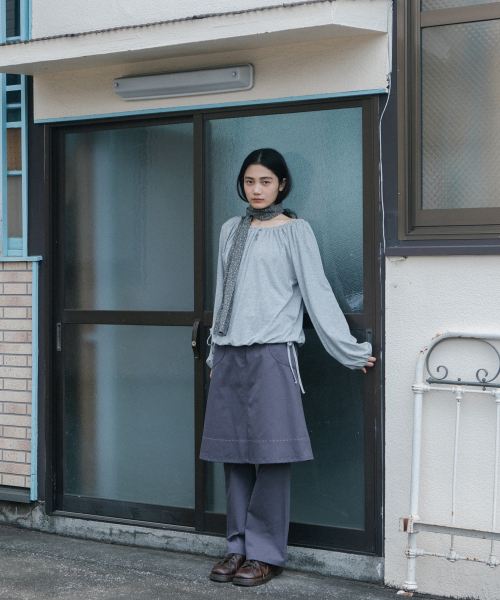 OHESHIO(オヘシオ)の「刺繍ポケット付きブーツカットパンツ(パープル)(その他パンツ・レディース・その他・SMALL/MEDIUM)」の6枚目の写真