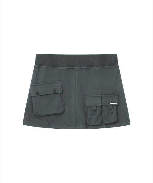 Miseki SEOUL(ミセキソウル)の「Multi pocket mini skirt CHARCOAL(スカート・レディース・その他・2)」の1枚目の写真