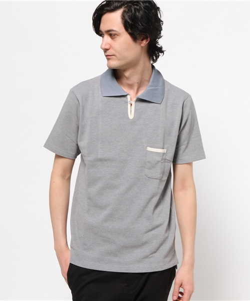 Snow Peak（スノーピーク）の「オーガニック ポロシャツ （ユニセックス）（ポロシャツ・メンズ・ナチュラル/グレー/ブラウン・1/LARGE/SMALL/MEDIUM/X-LARGE/2）」の2枚目の写真