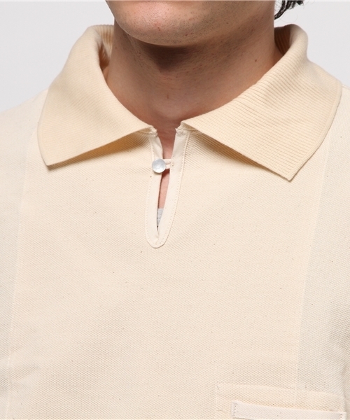 Snow Peak（スノーピーク）の「オーガニック ポロシャツ （ユニセックス）（ポロシャツ・メンズ・ナチュラル/グレー/ブラウン・1/LARGE/SMALL/MEDIUM/X-LARGE/2）」の9枚目の写真