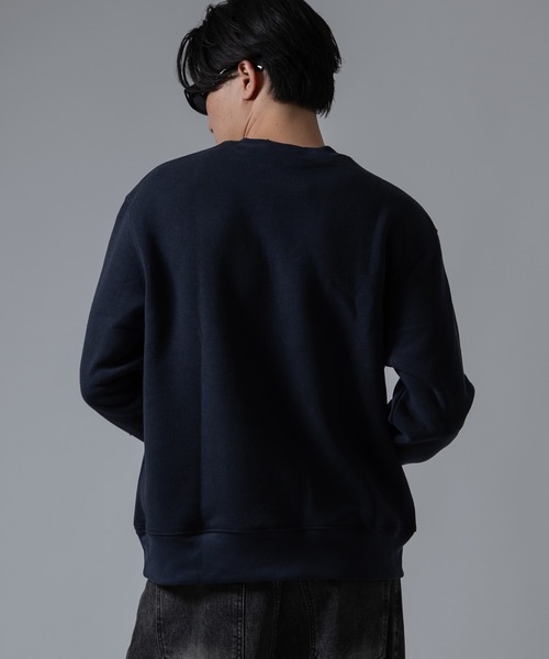 SIDEWAY STANCE(サイドウェイスタンス)の「【SIDEWA YSTANCE】フィーチャーロゴ シリコンワッペン 裏起毛トレーナー(スウェット・メンズ・ブラック/ネイビー・LARGE/MEDIUM/X-LARGE)」の7枚目の写真