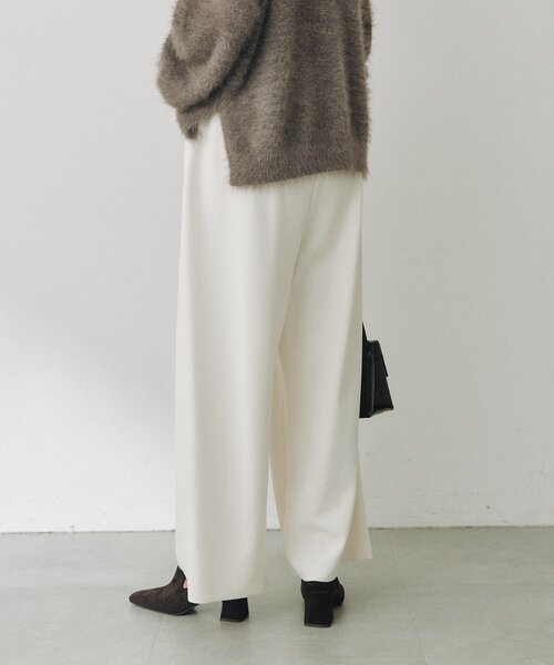 RIVE DROITE(リヴドロワ)の「ジョーゼットドロストイージーパンツ(秋服/冬服)(その他パンツ・レディース・ベージュ/オフホワイト/ブラック・36/38)」の10枚目の写真