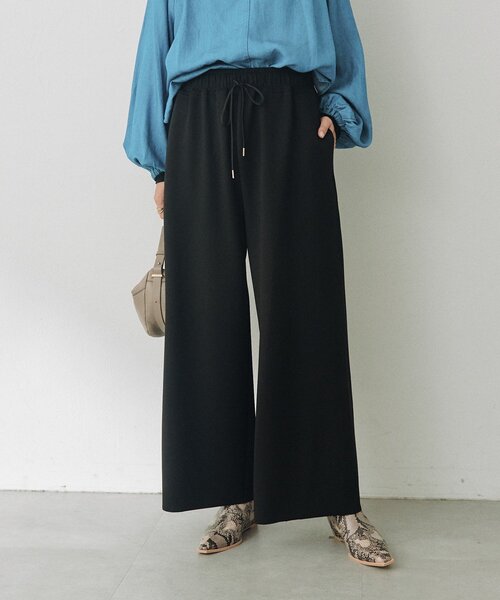RIVE DROITE(リヴドロワ)の「ジョーゼットドロストイージーパンツ(秋服/冬服)(その他パンツ・レディース・ベージュ/オフホワイト/ブラック・36/38)」の16枚目の写真