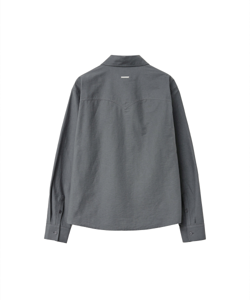 MISEKISEOUL MEN（ミセキソウルメンズ）の「Slit placket yoke shirt CHARCOAL（シャツ/ブラウス・メンズ・その他・2/3）」の2枚目の写真