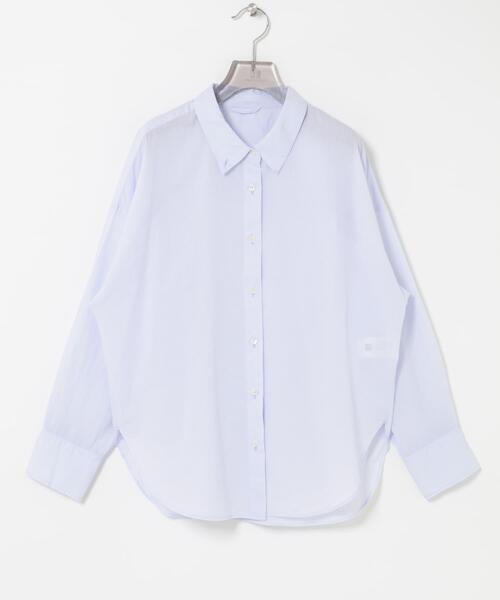 URBAN RESEARCH(アーバンリサーチ)の「ソフトコットンシャツ(シャツ/ブラウス・レディース・ボルドー/ストライプ/オフホワイト/ブルー系その他・FREE)」の3枚目の写真