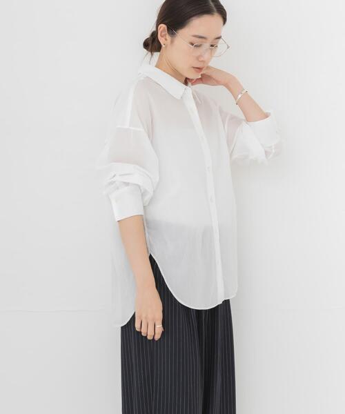 URBAN RESEARCH(アーバンリサーチ)の「ソフトコットンシャツ(シャツ/ブラウス・レディース・ボルドー/ストライプ/オフホワイト/ブルー系その他・FREE)」の22枚目の写真