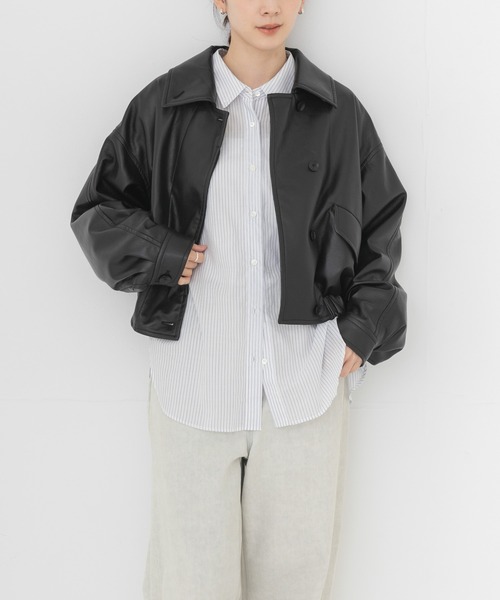 URBAN RESEARCH(アーバンリサーチ)の「ソフトコットンシャツ(シャツ/ブラウス・レディース・ボルドー/ストライプ/オフホワイト/ブルー系その他・FREE)」の5枚目の写真