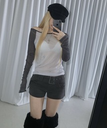 raglan off loose tee
