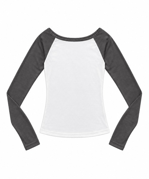 THEAIRTOWN（ジエアタウン）の「raglan off loose tee（Tシャツ/カットソー・レディース・ピンク/ブルー/ダークグレー・FREE）」の7枚目の写真