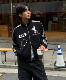 AMOU Horse Track Jacket BLACK